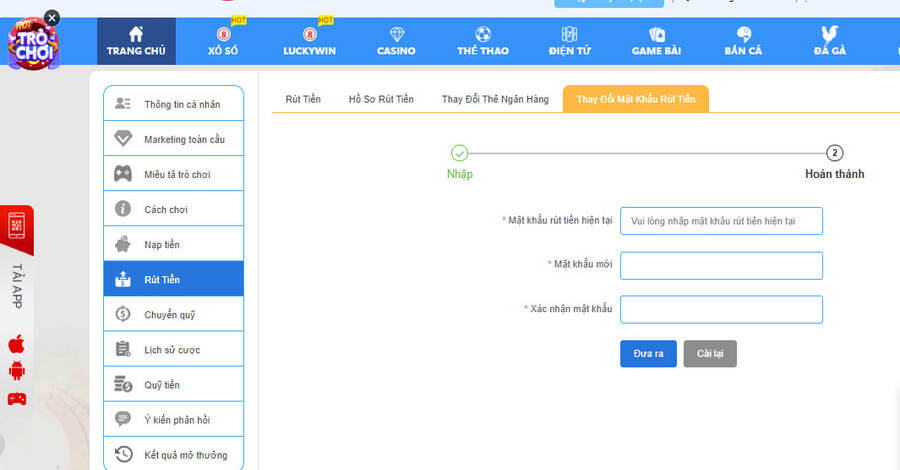 Câu hỏi phổ biến khi rút tiền